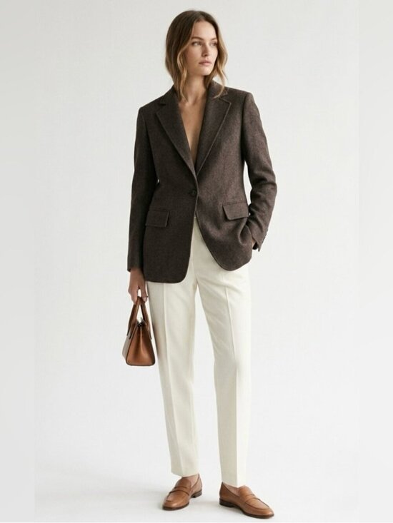 A.L.C. Jackets & Blazers - A.L.C Tailored Single Button Blazer Jacket Women's Size 10 Brown